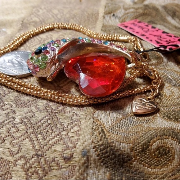 Betsey Johnson Gold and Multicolor Dolphin Bracelet - Picture 2 of 2